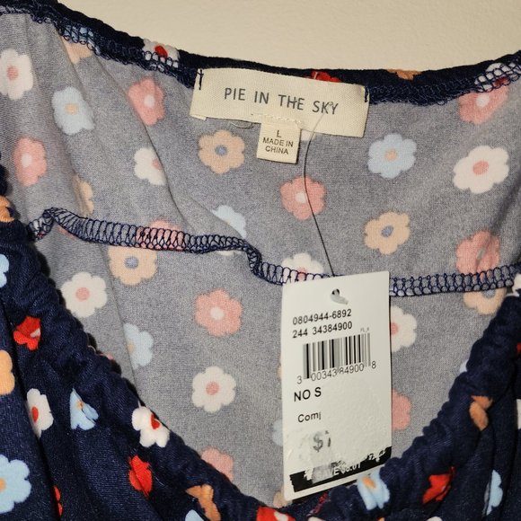 NWT Women's Pie In The Sky Crop Top L - Picture 2 of 3